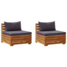 Ekskluzywna sofa ogrodowa z poduszkami, wykonana z litego drewna akacjowego nr 2255 nr 1